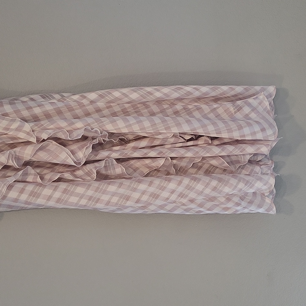 Victoria’s Secret Ruffle plaid pink dress women's L feminine adjustable straps - Picture 8 of 12
